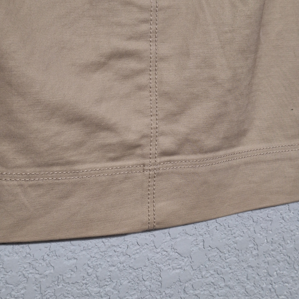 Ann Taylor Tan Zip Front Pocket Mini Skirt | Workwear Career Classic - Picture 8 of 8